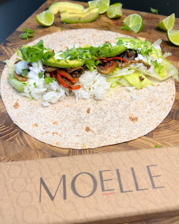 Meatless burritos