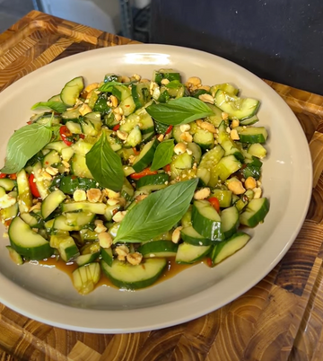 Smashed Cucumber Salad