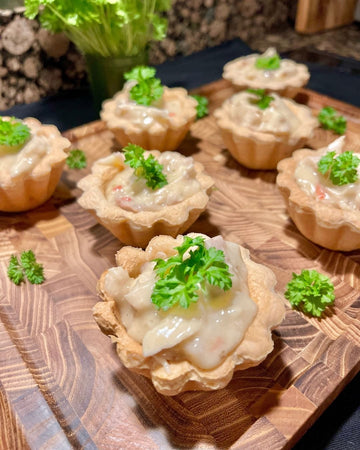 Tartlets with Chicken and Asparagus
