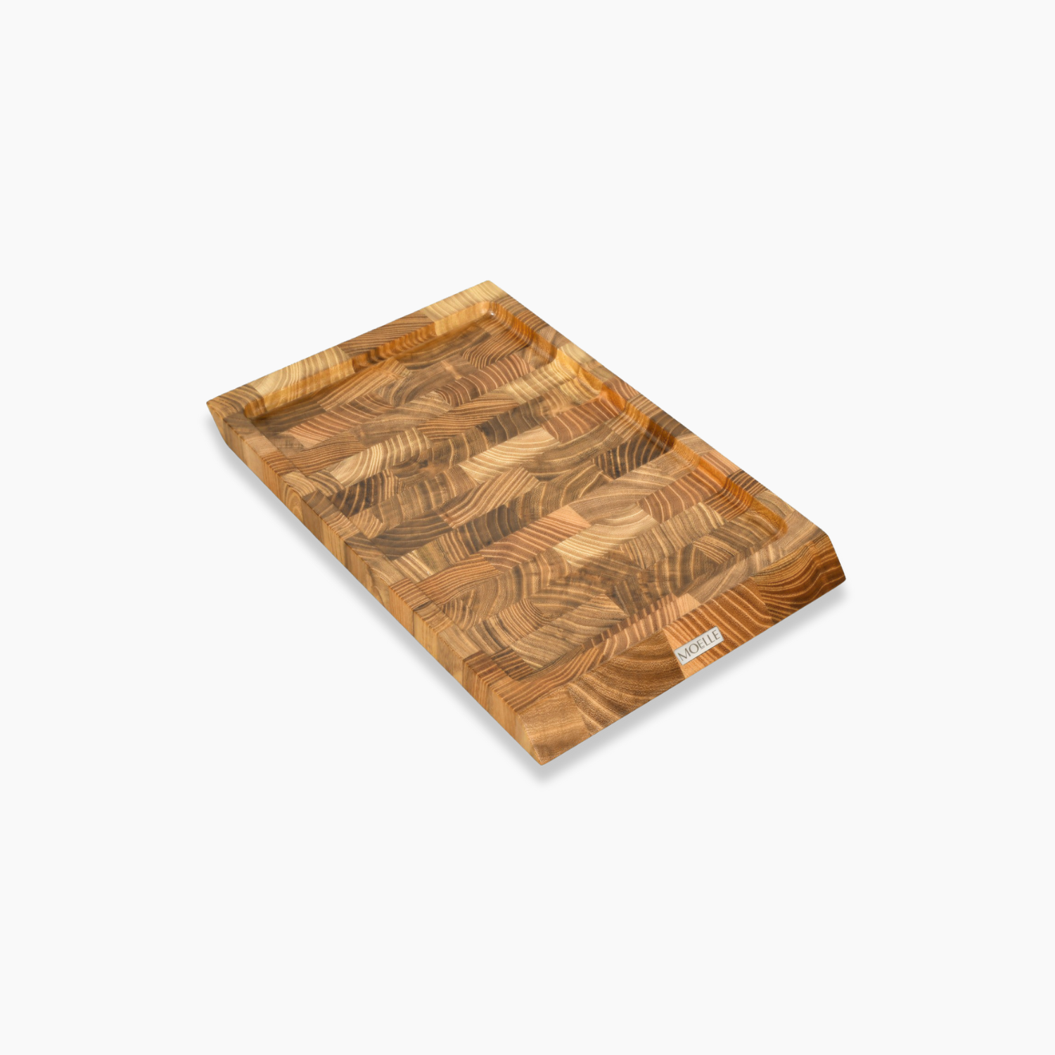 CUTTING BOARD ENDGRAIN TEAK WOOD DANISH DESIGN (SMALL)