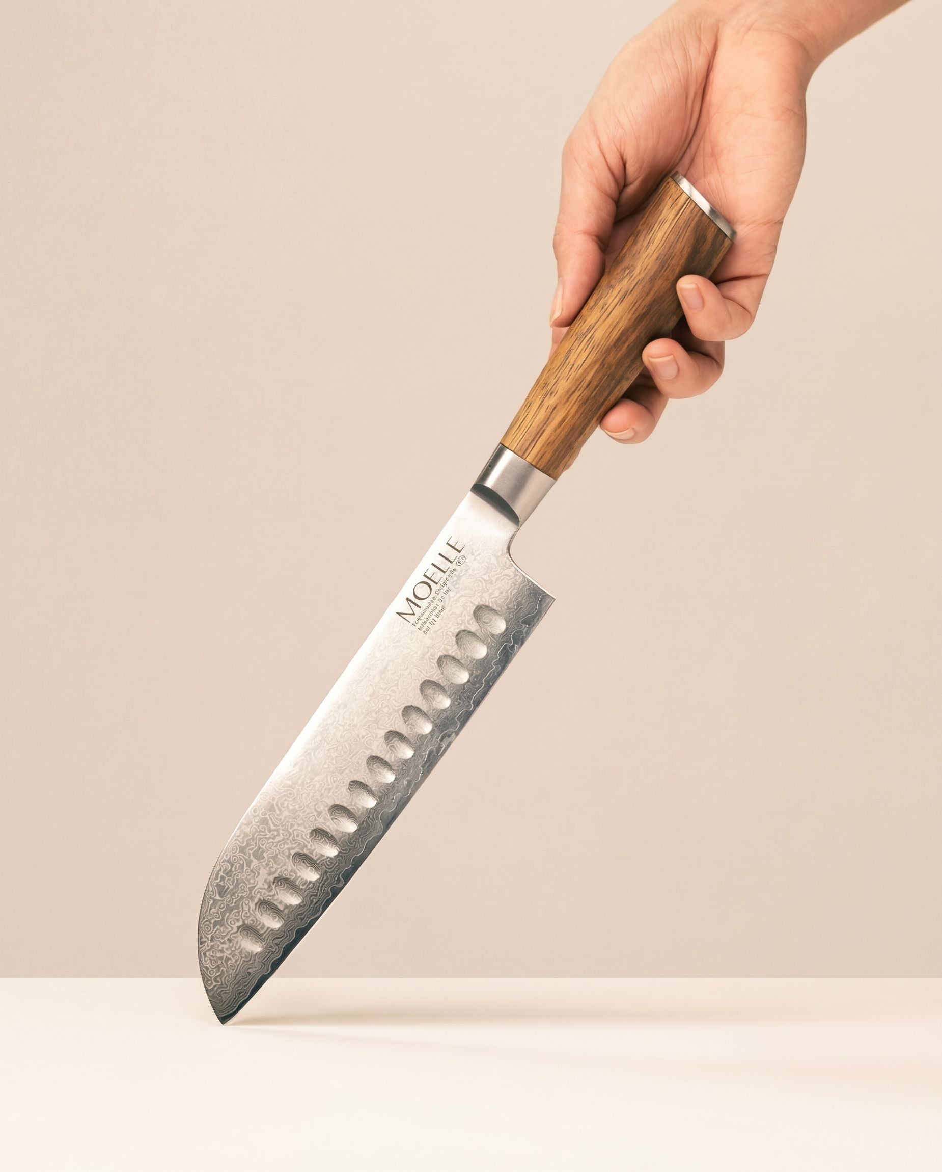 MOELLE Santoku Knife — Damascus VG10 Steel | Danish Design