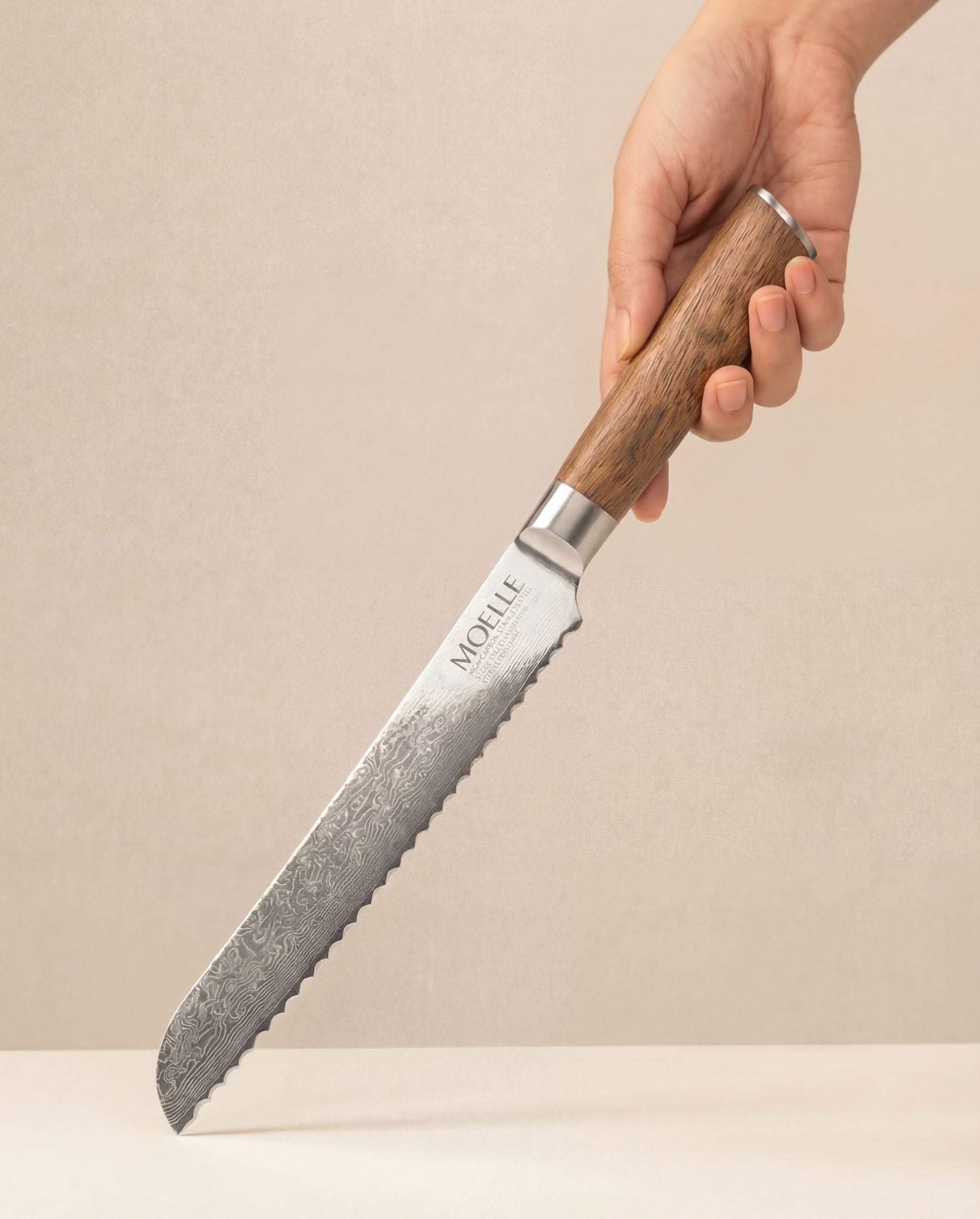 Damascus Bread Knife